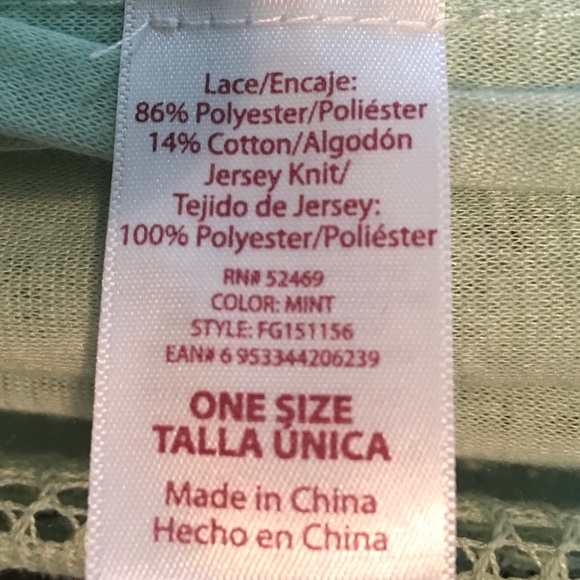 Infinity Scarf, Mint Green Lace & Jersey NWOT - Picture 3 of 4